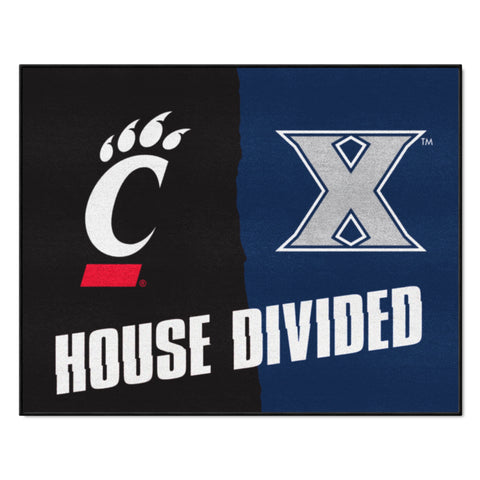 House Divided - Xavier / Cincinnati Rug 34 in. x 42.5 in.