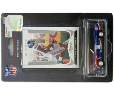 New York Giants Hakeem Nicks 1:64 Chevy Camaro with Trading Card