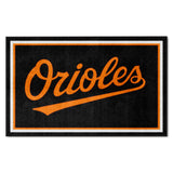 Baltimore Orioles 4ft. x 6ft. Plush Area Rug "Orioles" Logo