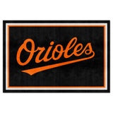 Baltimore Orioles 5ft. x 8 ft. Plush Area Rug "Orioles" Logo