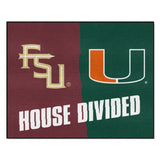 House Divided - Florida St / Miami Rug 34 in. x 42.5 in.