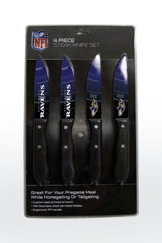 Baltimore Ravens Knife Set Steak 4 Pack