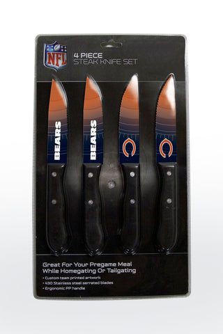 Chicago Bears Knife Set Steak 4 Pack