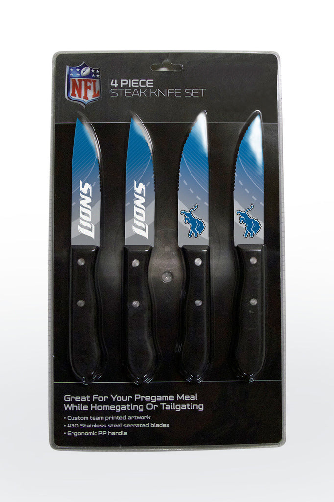Detroit Lions Knife Set Steak 4 Pack