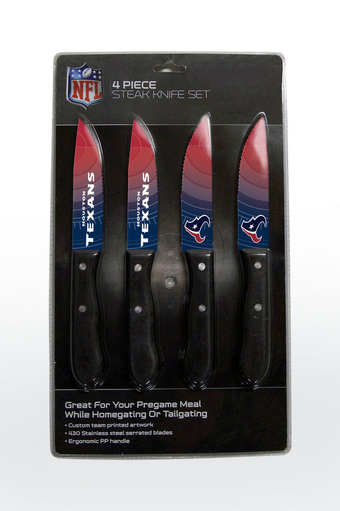Houston Texans Knife Set Steak 4 Pack