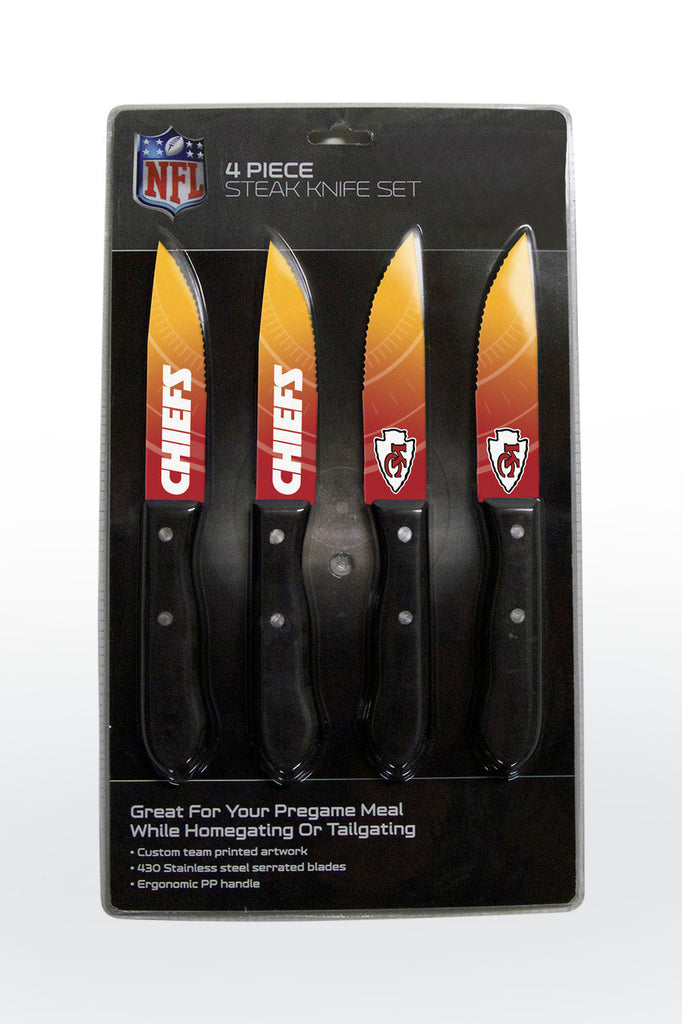 Kansas City Chiefs Knife Set Steak 4 Pack