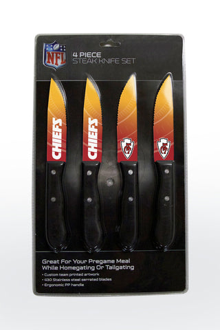 Kansas City Chiefs Knife Set Steak 4 Pack