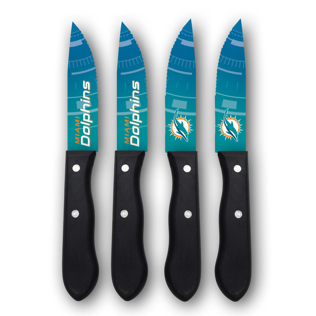 Miami Dolphins Knife Set Steak 4 Pack
