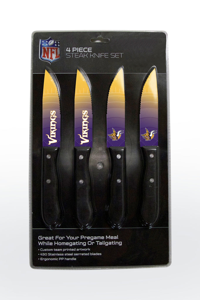 Minnesota Vikings Knife Set Steak 4 Pack