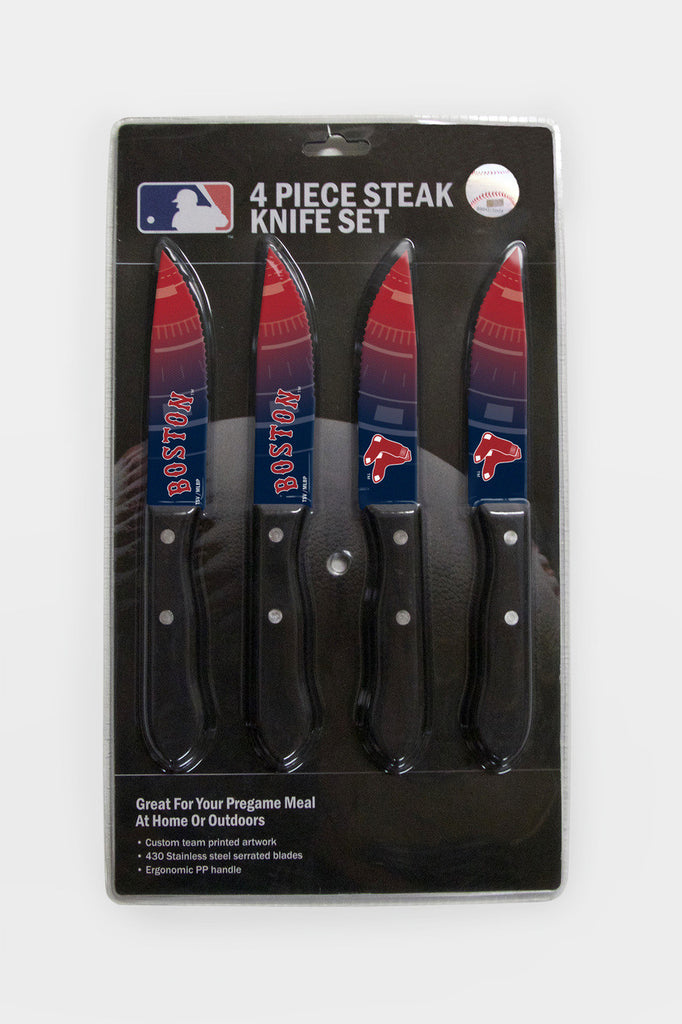 Boston Red Sox Knife Set Steak 4 Pack