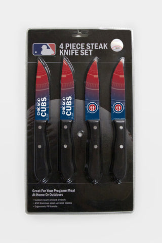 Chicago Cubs Knife Set Steak 4 Pack
