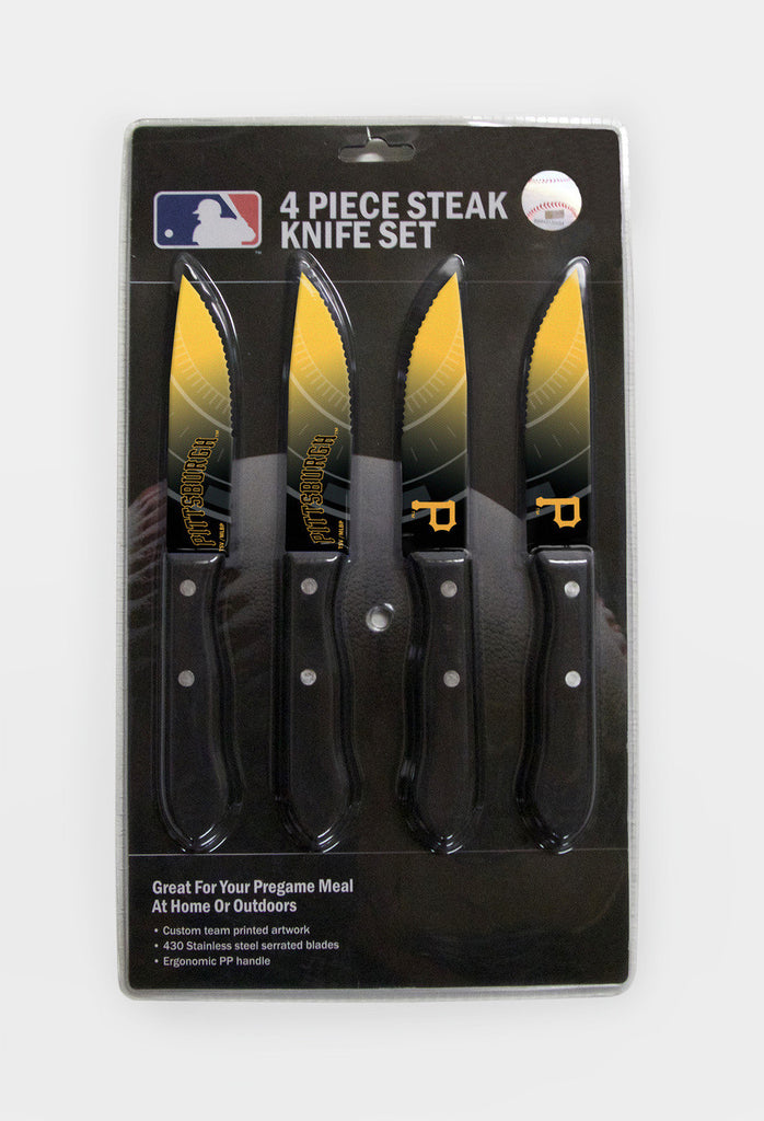 Pittsburgh Pirates Knife Set Steak 4 Pack