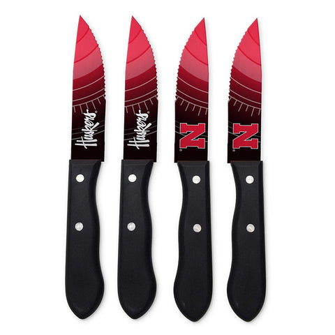 Nebraska Cornhuskers Knife Set Steak 4 Pack