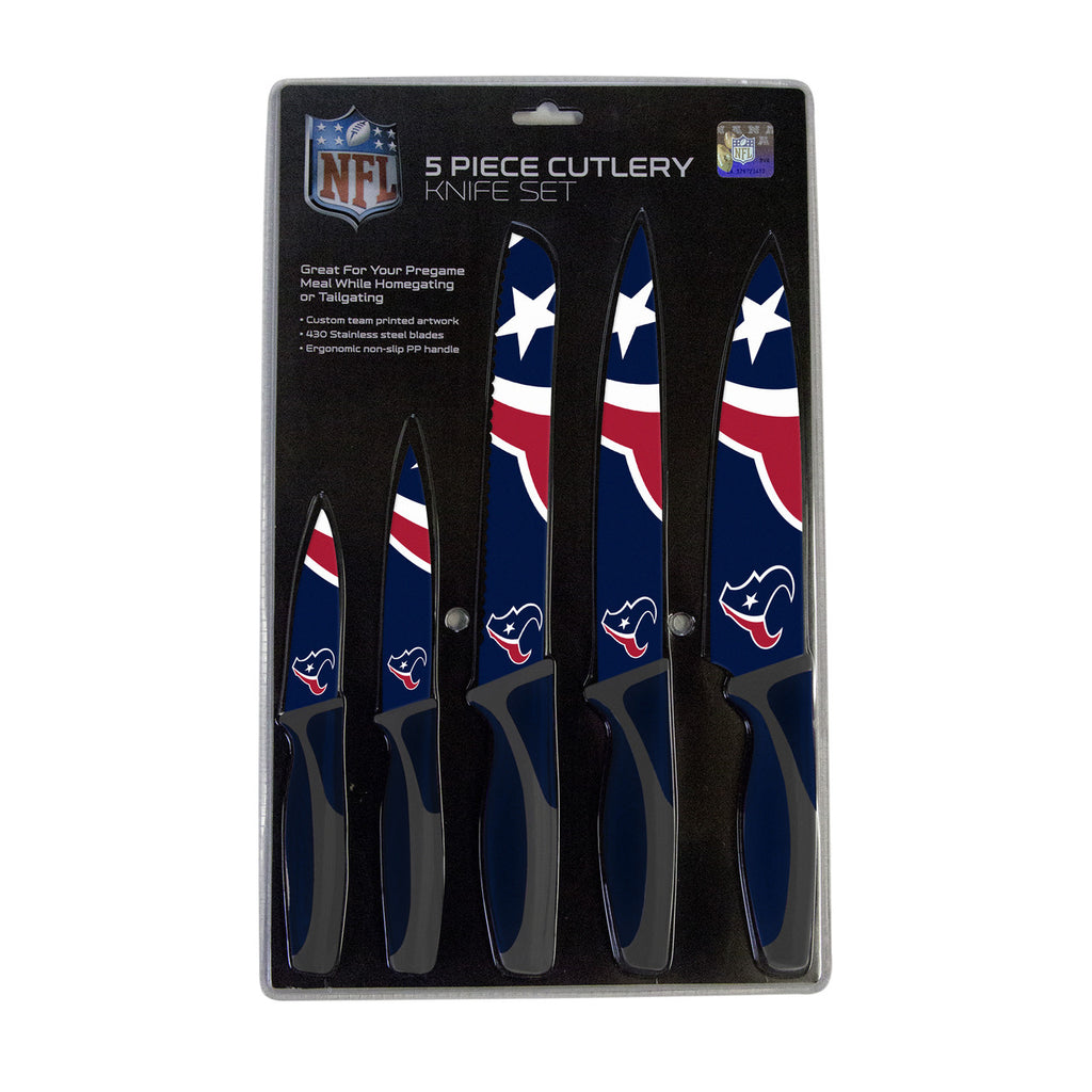 Houston Texans Knife Set - Kitchen - 5 Pack - Special Order