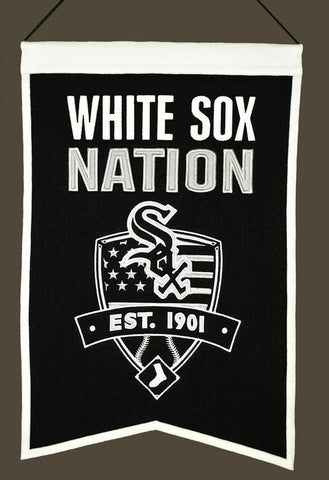 Chicago White Sox Banner 14x22 Wool Nations