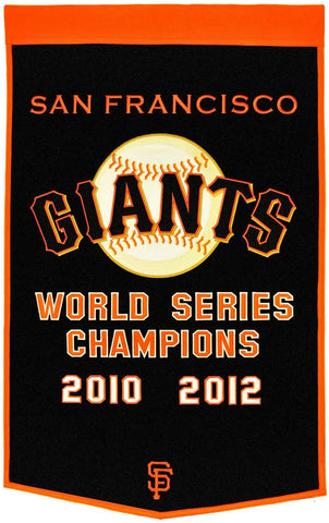 San Francisco Giants Banner 24x36 Wool Dynasty Pre-2012