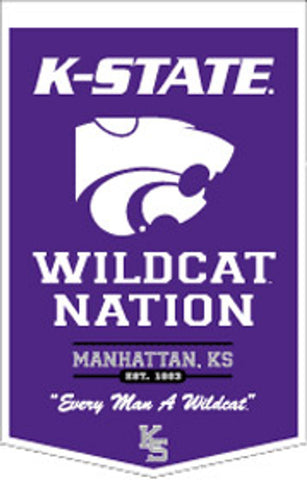 Kansas State Wildcats Banner 18x27 PowerHouse