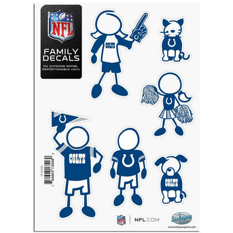 Indianapolis Colts Decal 5x7 Family Sheet