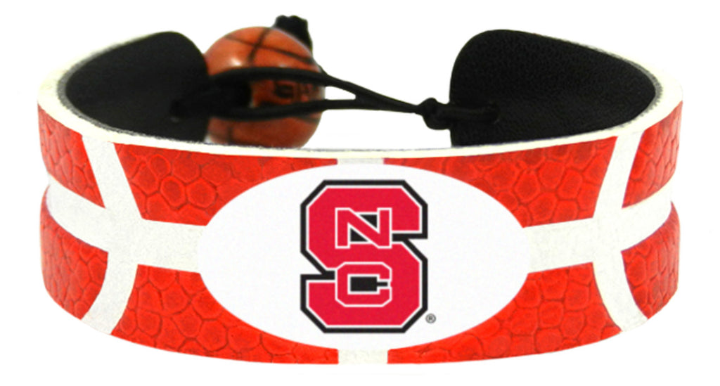 North Carolina State Wolfpack Team Color Basketball Bracelet
