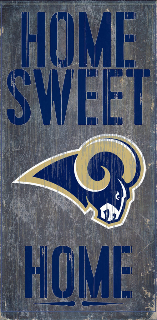 Los Angeles Rams Wood Sign - Home Sweet Home 6x12