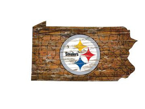 Pittsburgh Steelers Wood Sign - State Wall Art - Special Order