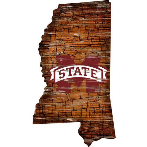 Mississippi State Bulldogs Wood Sign - State Wall Art - Special Order