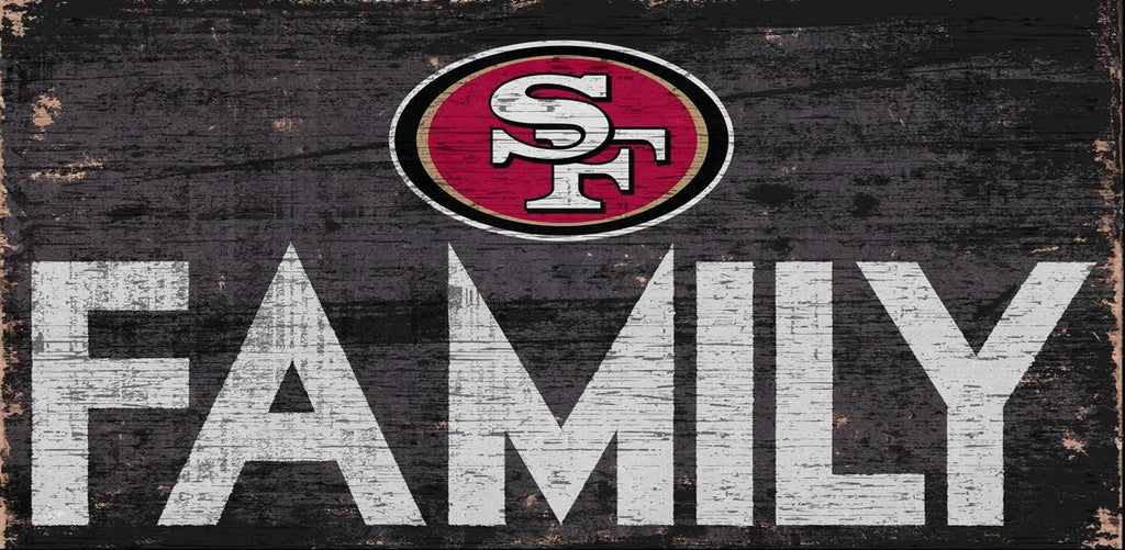San Francisco 49ers Sign Wood 12x6 Family Design