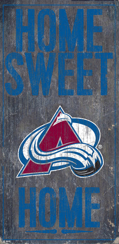 Colorado Avalanche Sign Wood 6x12 Home Sweet Home Design Special Order