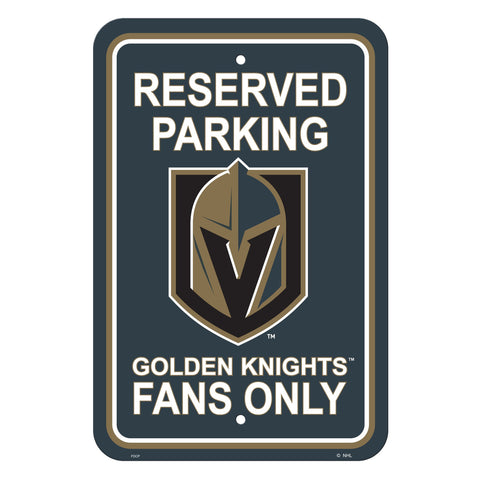 Vegas Golden Knights Sign 12x18 Plastic Reserved Parking Style CO