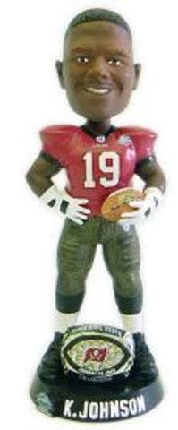 Tampa Bay Buccaneers Keyshawn Johnson Super Bowl 37 Ring Forever Collectibles Bobblehead CO