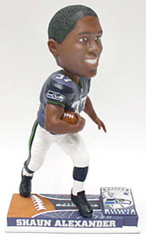 Seattle Seahawks Shaun Alexander Forever Collectibles On Field Bobblehead CO