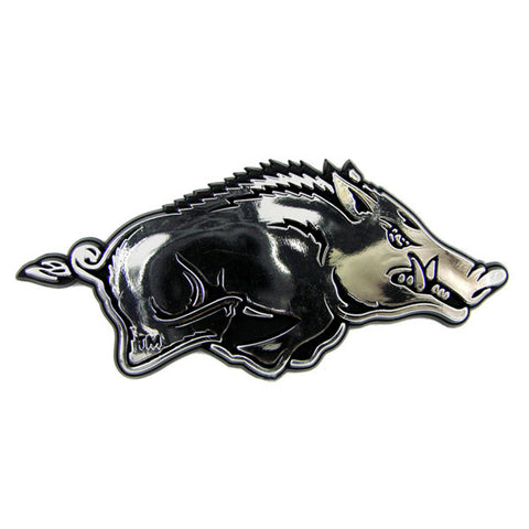 Arkansas Razorbacks Auto Emblem - Silver