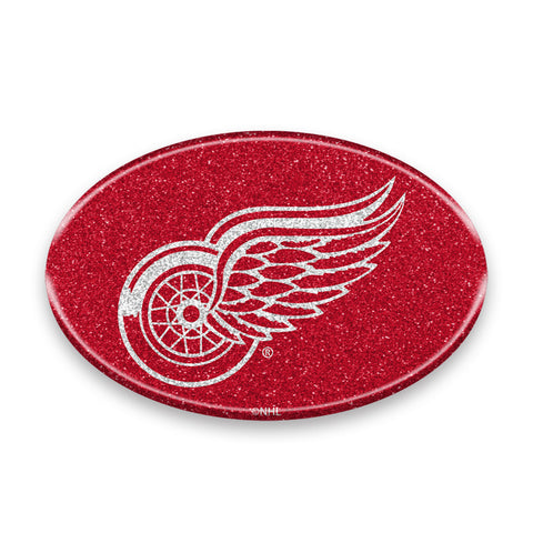 Detroit Red Wings Auto Emblem - Oval Color Bling