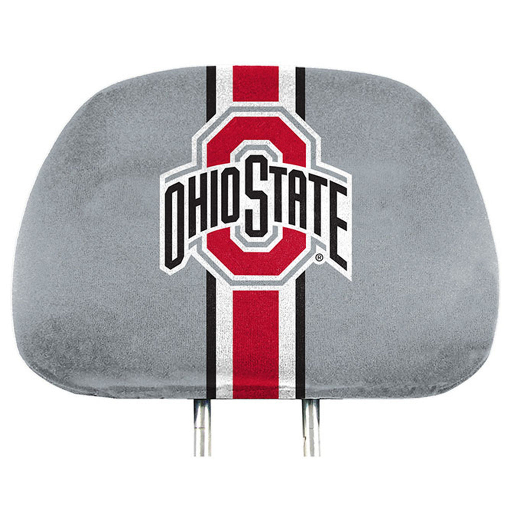 Ohio State Buckeyes Headrest Covers Full Printed Style - Special Order