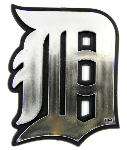 Detroit Tigers Auto Emblem - Silver