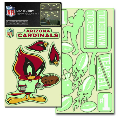 Arizona Cardinals Decal Lil Buddy Glow in the Dark Kit