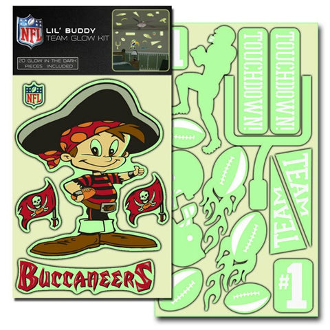 Tampa Bay Buccaneers Decal Lil Buddy Glow in the Dark Kit