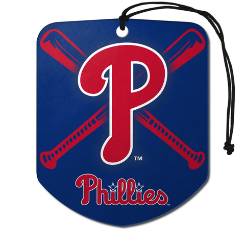 Philadelphia Phillies Air Freshener Shield Design 2 Pack