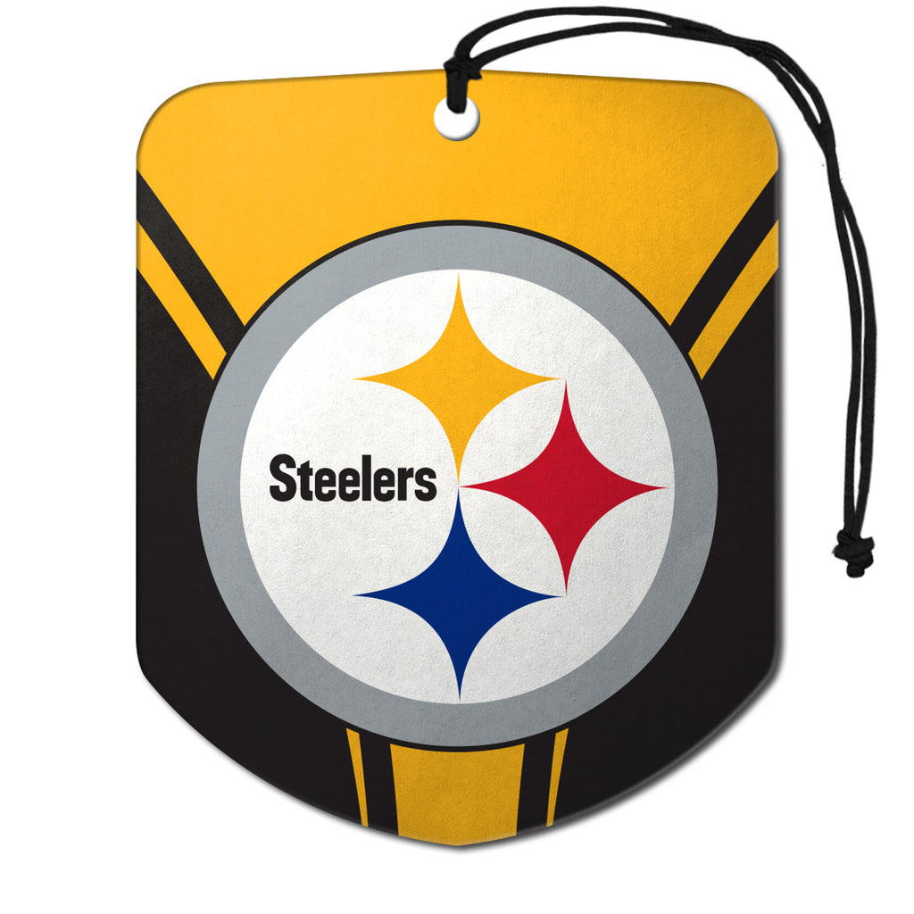 Pittsburgh Steelers Air Freshener Shield Design 2 Pack