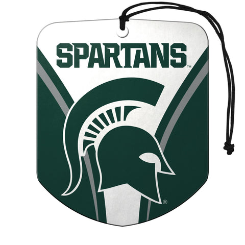 Michigan State Spartans Air Freshener Shield Design 2 Pack