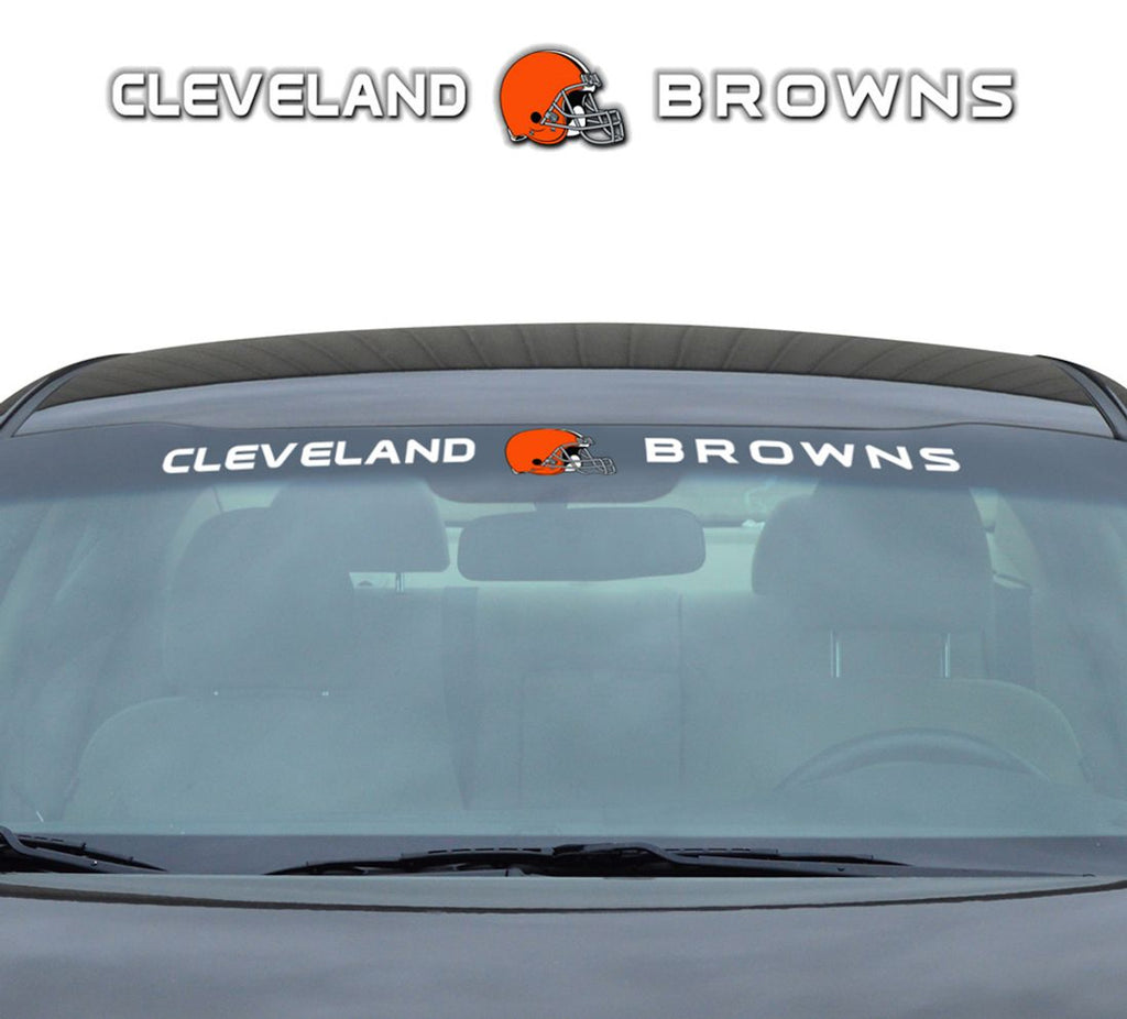Cleveland Browns Decal 35x4 Windshield