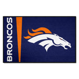 Denver Broncos Starter Mat Accent Rug Uniform Style - 19in. x 30in.