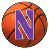 Northwestern Wildcats Basketball Rug - 27in. Diameter