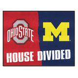 House Divided - Ohio St / Michigan Rug 34 in. x 42.5 in.