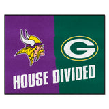 NFL House Divided - Vikings / Packers Rug 34 in. x 42.5 in.