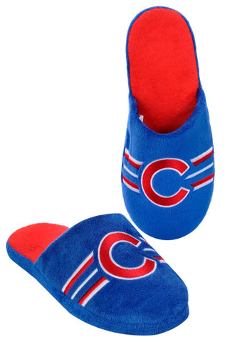 Chicago Cubs Slipper - Men Stripe - (1 Pair) - M