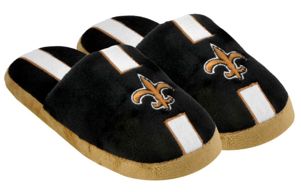 New Orleans Saints Slipper - Men Stripe - (1 Pair) - M