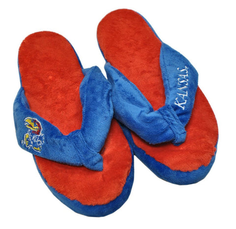 Kansas Jayhawks Slipper - Women Thong Flip Flop - (1 Pair) - S