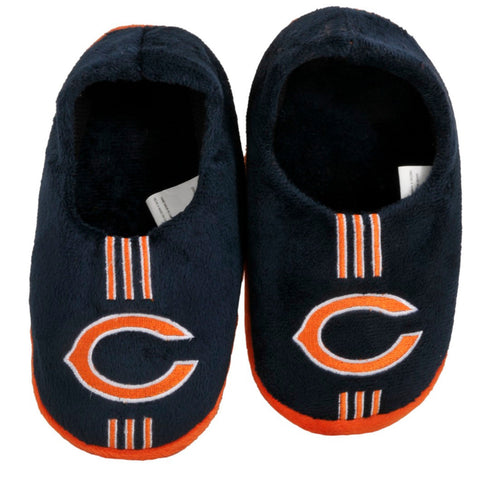Chicago Bears Slipper - Youth 4-7 Size 10-11 Stripe - (1 Pair) - M