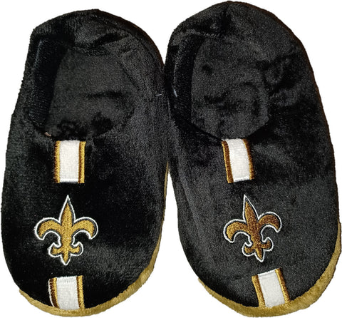 New Orleans Saints Slipper - Youth 4-7 Size 11-12 Stripe - (1 Pair) - L